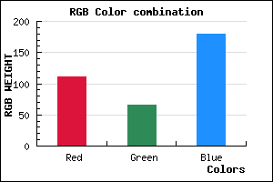 rgb background color #6F41B4 mixer