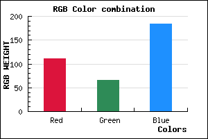 rgb background color #6F42B8 mixer
