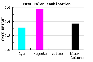 #6F43A1 color CMYK mixer