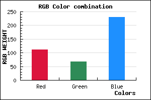 rgb background color #6F43E6 mixer