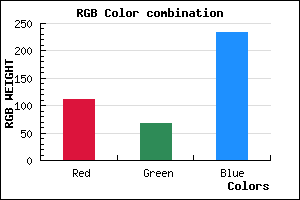 rgb background color #6F43E9 mixer