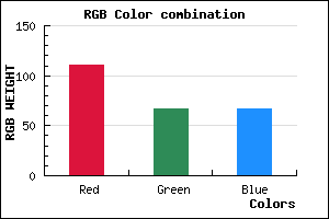 rgb background color #6F4343 mixer