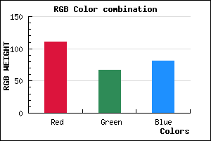 rgb background color #6F4351 mixer
