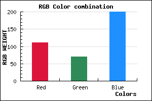 rgb background color #6F46C8 mixer