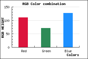 rgb background color #6F477F mixer