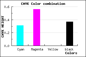 #6F47A1 color CMYK mixer