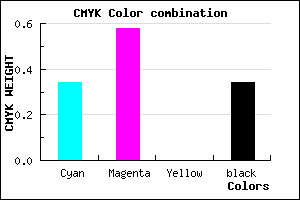 #6F47A9 color CMYK mixer