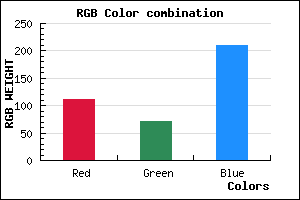 rgb background color #6F47D1 mixer