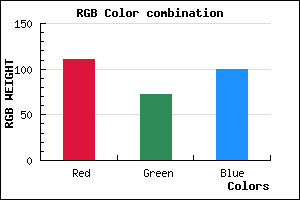 rgb background color #6F4864 mixer