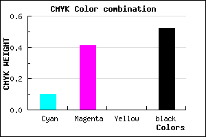 #6F487B color CMYK mixer