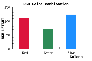 rgb background color #6F487B mixer