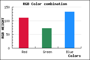 rgb background color #6F4885 mixer