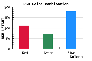 rgb background color #6F48B3 mixer