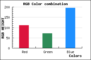 rgb background color #6F48C4 mixer