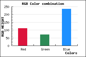 rgb background color #6F48EC mixer