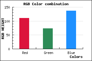 rgb background color #6F4989 mixer