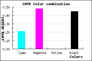#6F498D color CMYK mixer