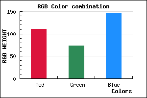 rgb background color #6F4993 mixer