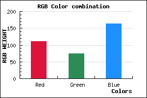 rgb background color #6F4BA3 mixer