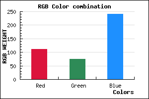 rgb background color #6F4BF0 mixer