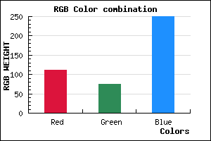 rgb background color #6F4BFA mixer
