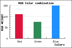 rgb background color #6F4C96 mixer