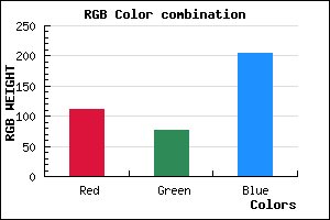 rgb background color #6F4CCC mixer