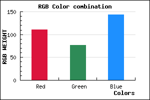 rgb background color #6F4D8F mixer