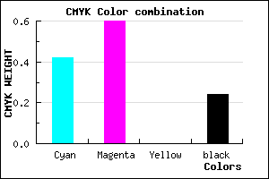 #6F4DC1 color CMYK mixer