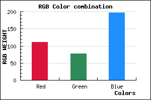 rgb background color #6F4DC5 mixer
