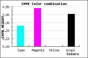 #6F4E96 color CMYK mixer