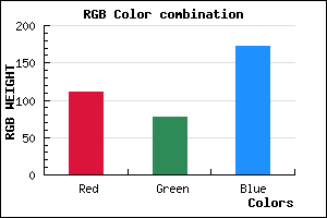 rgb background color #6F4EAC mixer