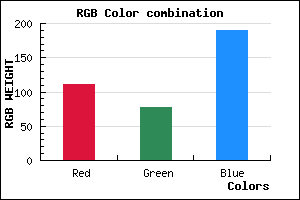 rgb background color #6F4EBE mixer