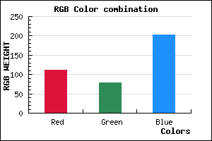 rgb background color #6F4ECA mixer