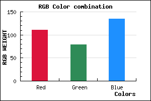 rgb background color #6F4F87 mixer
