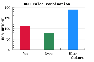 rgb background color #6F4FBD mixer