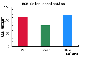 rgb background color #6F5076 mixer