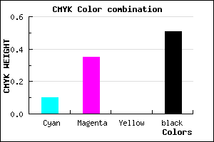 #6F507C color CMYK mixer