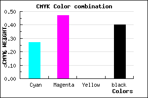 #6F5098 color CMYK mixer