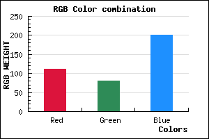 rgb background color #6F51C9 mixer