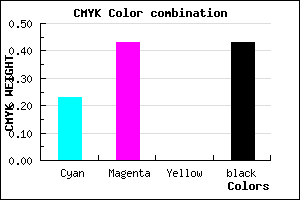 #6F5391 color CMYK mixer