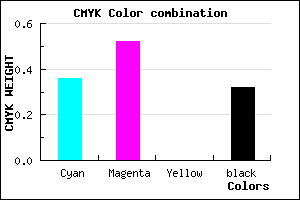 #6F53AE color CMYK mixer