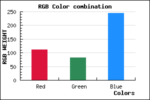 rgb background color #6F53F4 mixer