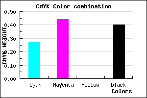 #6F5599 color CMYK mixer