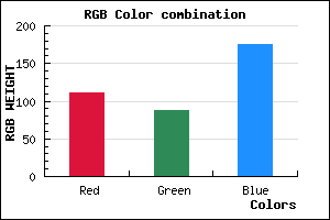rgb background color #6F57AF mixer