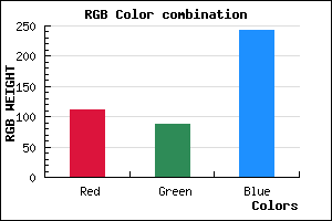 rgb background color #6F57F3 mixer