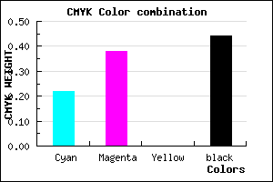 #6F598F color CMYK mixer