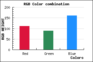 rgb background color #6F59A1 mixer