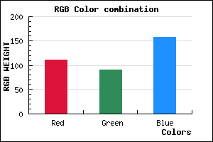 rgb background color #6F5A9D mixer