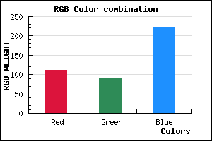 rgb background color #6F5ADC mixer